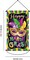 Mardi Gras Door Banner – New Orleans Party Decorations, Purple Hanging Fabric Welcome Sign Garland for Home, Masquerade & Fat Tuesday Parties